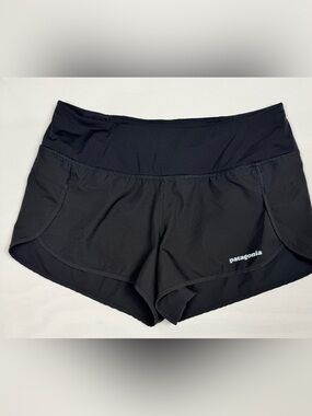 Patagonia Women's Strider Pro Shorts Black Women’s S Lined 3” Inseam